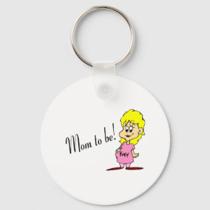 Mum To Be (Pregnant Woman) Key Ring