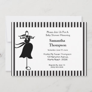 Mum to Be  Silhouette Baby Shower Invitation