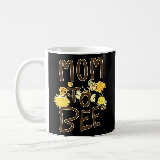 Mum To Bee Baby Reveal Expecting Mama Announcement Coffee Mug (Left)