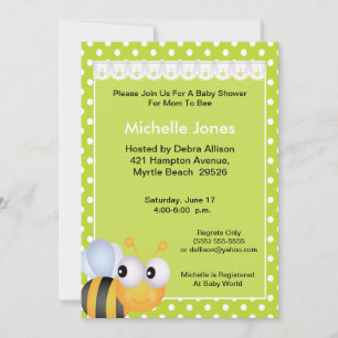 Mum To Bee Baby Shower Invitation