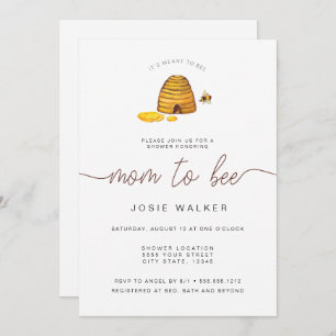 Mum To Bee, Baby Shower Invitation