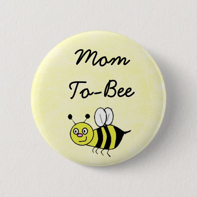 Mum-To-Bee Baby Shower Mummy Pin (Front)