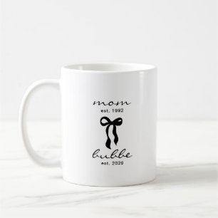 Mum to Bubbe Est Mug with Bow