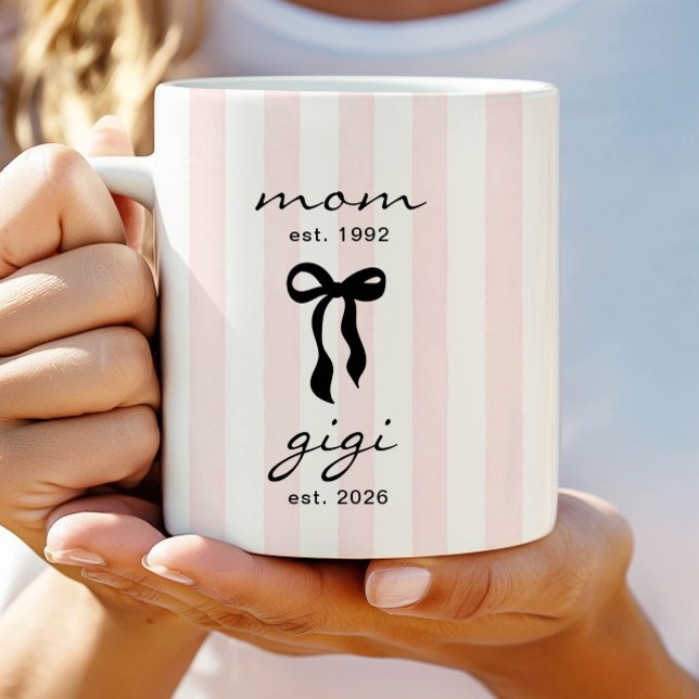 Mum to Gigi Est Mug with Bow (Creator Uploaded)