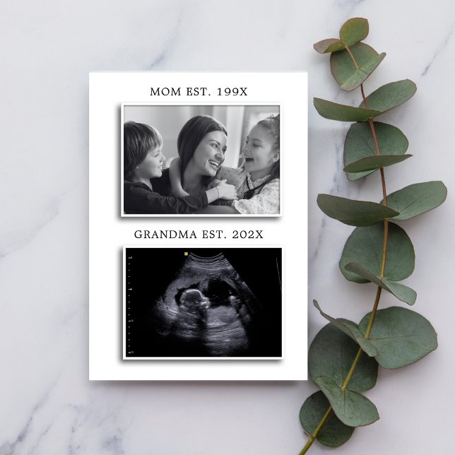 Mum to Grandma Est Pregnancy Announcement Sonogram (Creator Uploaded)