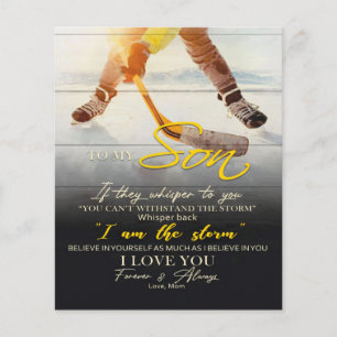 Mum To my Son Gift, Son Birthday Gift Idea Flyer