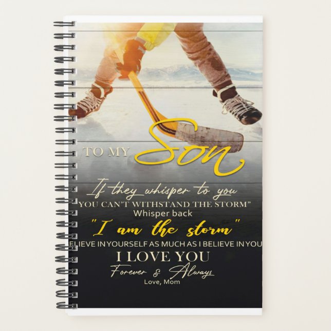 Mum To my Son Gift, Son Birthday Gift Idea Planner (Front)