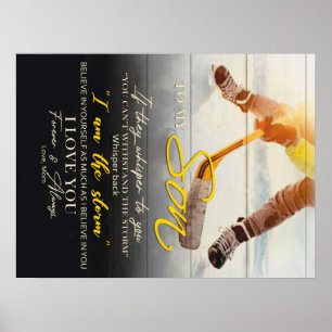 Mum To my Son Gift, Son Birthday Gift Idea Poster