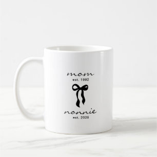 Mum to Nonnie Est Mug with Bow