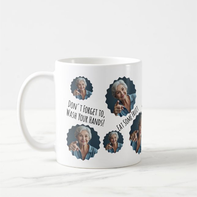 Mum to son or daughter student gift coffee mug (Left)