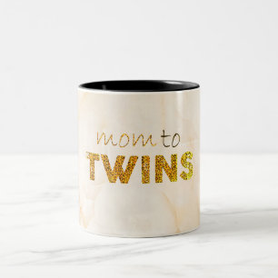 Mum to Twins  Two-Tone Coffee Mug