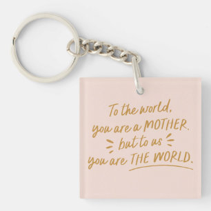 Mum To Us You Are The World Photo Key Ring