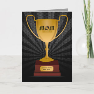 Mum Trophy Award, Mother's Day Card