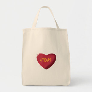 Mum Typography Design, Cute Mother Quote Text Art, Tote Bag