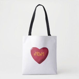 Mum Typography Design, Cute Mother Quote Text Art, Tote Bag
