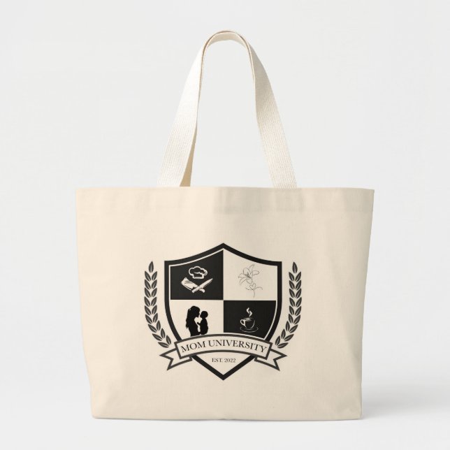 Mum University est. 2022 Large Tote Bag (Front)