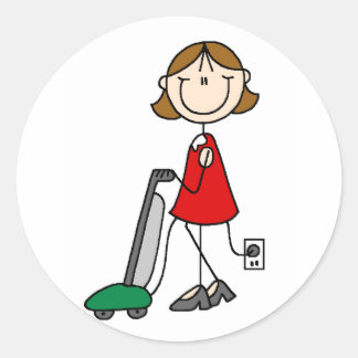 Mum Vacumming Stickers