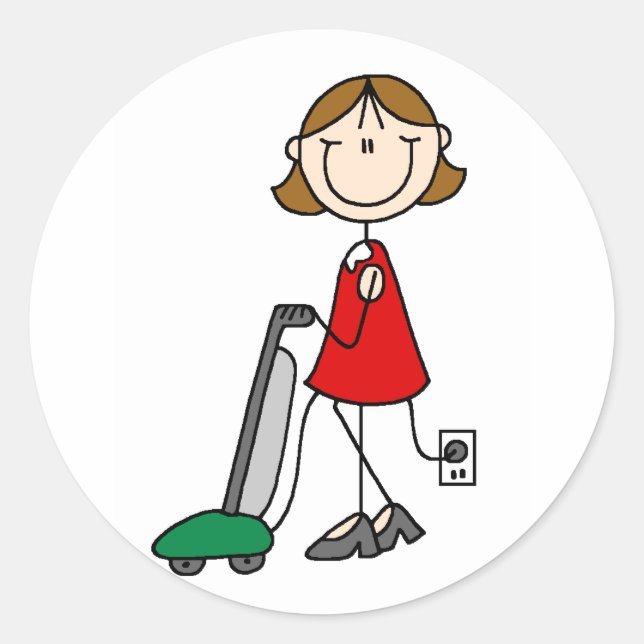 Mum Vacumming Stickers (Front)