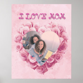 Mum valentine photo matte poster