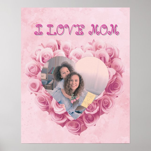 Mum valentine photo matte poster (Front)