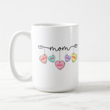 Mum Valentines Kids Name Convo Hearts