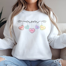 Mum Valentines Kids Name Convo Hearts