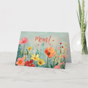 "Mum" Vintage Floral Mother's Day Card