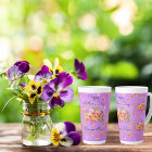 Mum Vintage Flowers Latte Mug