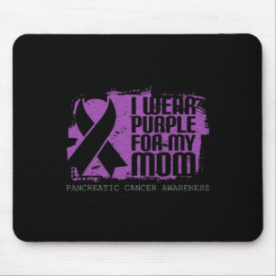 Mum Warrior Purple Ribbon Pancreatic Cancer Awaren Mouse Mat