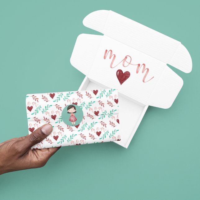 Mum Watercolor Heart Tissue Paper  (Celebrate mom with this thoughtful tissue paper! Matching collection available! )