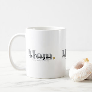 Mum We Love You Black Script Coffee Mug