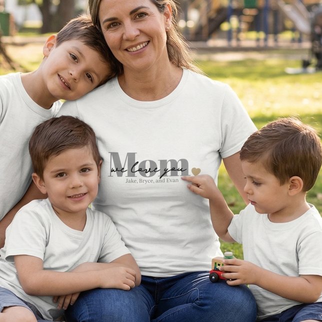 Mum We Love You Black Script Tri-Blend Shirt (Creator Uploaded)