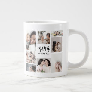 Mum We Love You Custom Mothers Day Photo  Large Coffee Mug