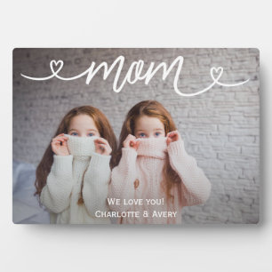 Mum We Love You Personalised Photo Plaque