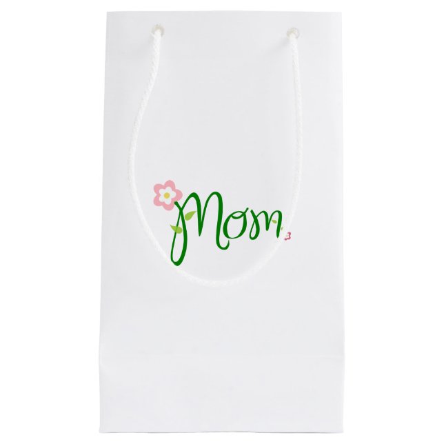 Mum White Small Gift Bag (Front)