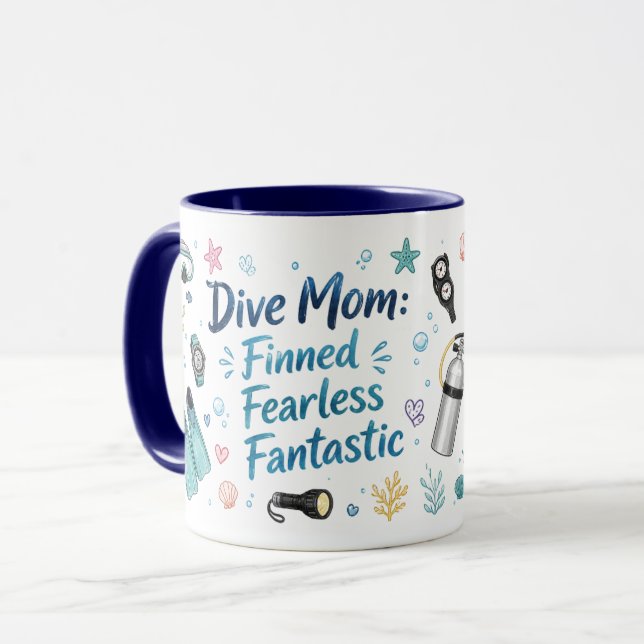 Mum Who Makes a Splash Mug (Front Left)