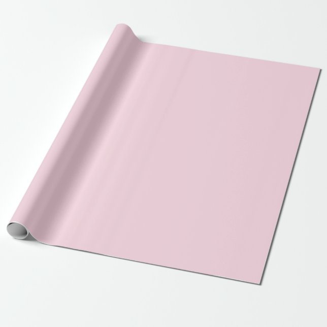 Mum wife boss light pink custom script cute modern wrapping paper (Unrolled)