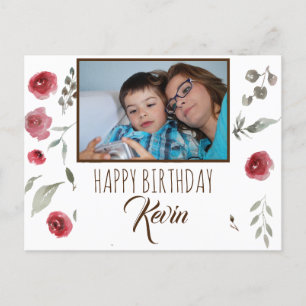 Mum Wishing Her Kid Happy Birthday  Postcard
