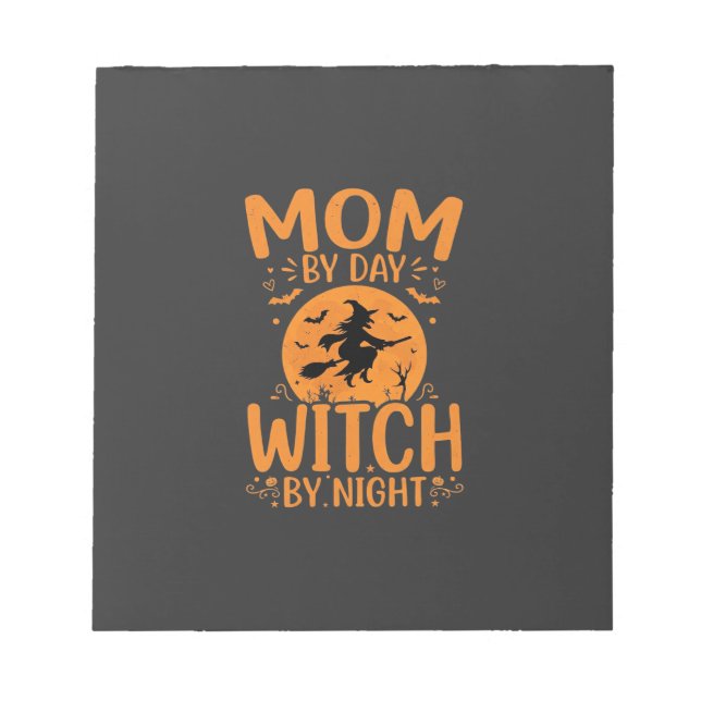 Mum Witch Halloween Design Notepad (Front)