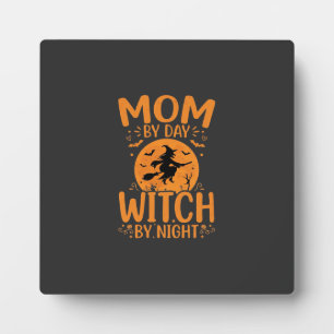 Mum Witch Halloween Design Plaque