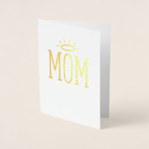Mum with a halo Mother's Day Foil Card