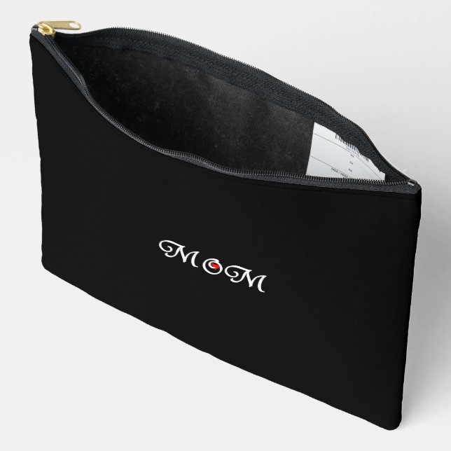 Mum with a Red Heart Accessory Pouch (Open)