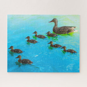 Mum with ducklings puzzle
