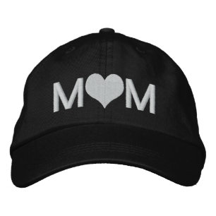 Mum With Heart Embroidered Hat