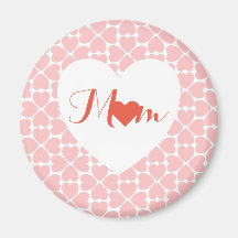 Mum with Pink Four Leaf Clover Hearts