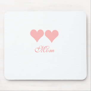 Mum with pink hearts mousepad