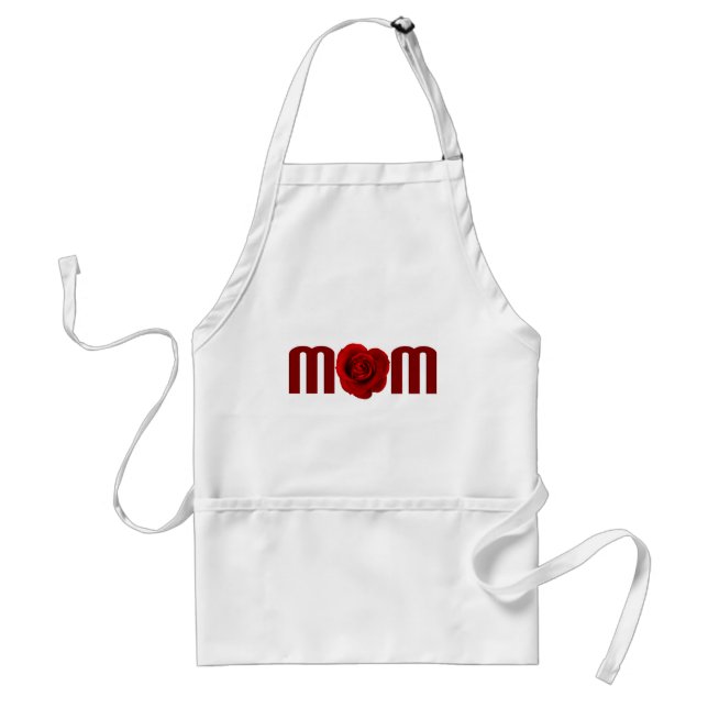 Mum with Rose Standard Apron (Front)
