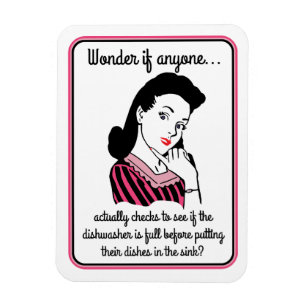 Mum Wonders Retro Fun Kitchen Magnet