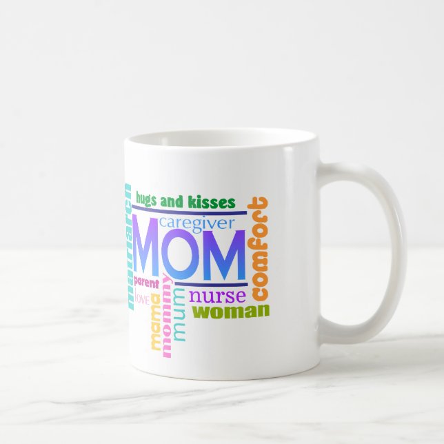 Mum Word Art Mug (Right)