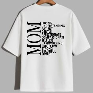 Mum Word Art T-Shirt - Loving Mother's day Gift Tri-Blend Shirt